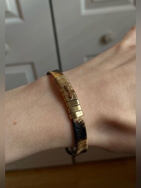 Gold and Brown Arrow Bracelet